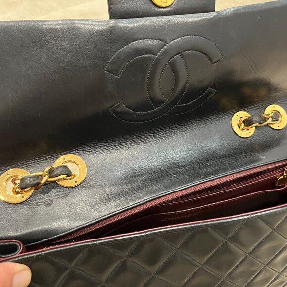 Yes, it is REAL! Chanel Maxi Jumbo XL Flap Purse 14K GOLD - Picture 6 of 11